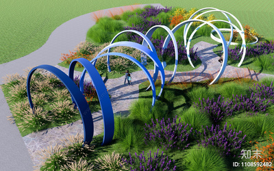 現(xiàn)代異形藝術(shù)景觀廊架